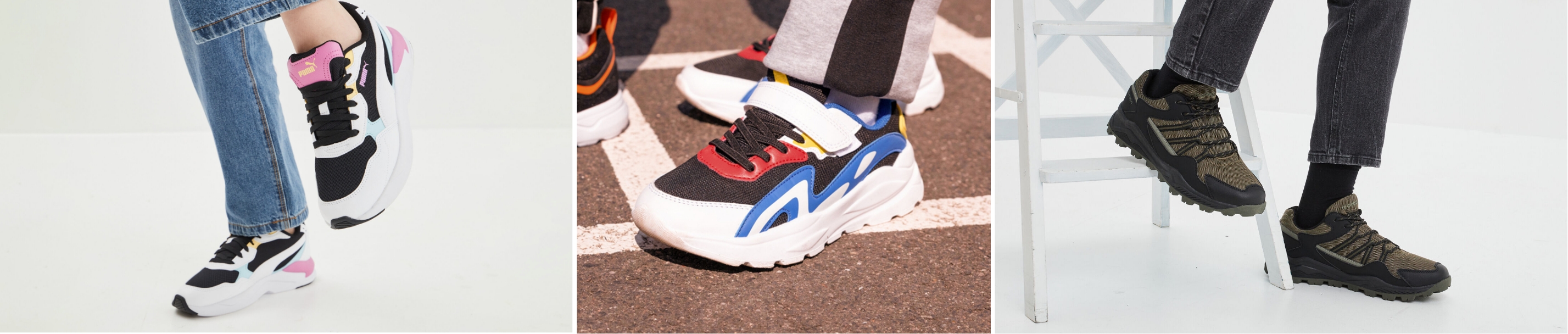 des chaussures de running de différentes coloris